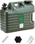 UPWOIGH 5 Gallon Water Jug, Thickened Water Storage Overlanding Gear Containers, Camping Essential Truly Leak-Proof Green Water Tank,BPA Free Portable Emergency Water Can for Outdoors Hiking RV