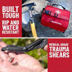 Surviveware 119 Pcs Comprehensive Premium Survival First Aid Kit - Medical Emergency Kit for Travel Camping Gear, Home Essentials & Outdoor Emergencies - HSA & FSA Eligible Survival Kit