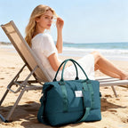 Travel Duffel Bag, Sports Tote Gym Bag, Shoulder Weekender Overnight Bag for Women