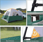 UNP SUV Dome Tent for Camping, Outdoor 6 Person Car Camping Tent, Easy Set Up SUV Tailgate Tent with Rainfly 10' x 10' Vehicle Camping Tent