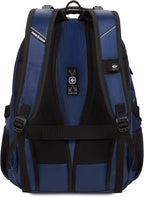 SwissGear 1900 ScanSmart 17” Laptop Backpack Navy Ballistic – Reflective Tech Backpack with ScanSmart Compartment – Multiple Organizer Pockets & RFID Scan Blocking Technology