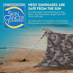 Neso Gigante - Portable Beach Tent - Ideal to Enjoy with Family and Friends - UPF 50+, Water-Resistant, and Lightweight - Grey Camo, 11' x 11'