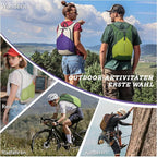 BECOJADDE 15L Small Hiking Backpack for Men Women Foldable Packable Back Pack Ultralight Hiking Daypack for Travel Camping Outdoor, Turquoise
