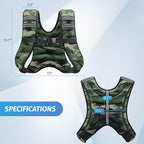 ZELUS Weighted Vest, 6lb/8lb/12lb/16lb/20lb/25lb/30lb Weight Vest with Reflective Stripe for Workout, Strength Training, Running, Fitness, Muscle Building, Weight Loss, Weightlifting