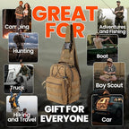 Emergency Survival Kit with First Aid Gears and Supplies - EDC Go Bugout Bag - Get Home Backpack for Camping Outdoor - Tactical Military Molle Pouch Grade - Gift for Man Woman