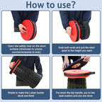 ALEVMOOM 2025 Upgraded XXL 19.7" Collapsible Stool with Cushion, 1000lbs Max Weight Heavy Duty Portable Telescoping Stool, Retractable Seat Folding Chair for Camping Fishing Hiking(Red-XXL)