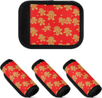 2 Pack Christmas Cookies Luggage Handle Wrap, Detachable Luggage Tag, Neoprene Suitcase Wrap with Comfort Grip & Bright Identifier for Suitcase, Travel Bag, Sports Bag