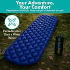 Ultralight Sleeping Mat - Inflatable & Compact Camping Air Mattress for Backpacking, Hiking