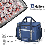 Maelstrom Collapsible Soft Cooler Bag, 24/30/60/75 Cans Beach Cooler, Ice Chest, Leakproof & Portable for Beach, Camping, Road Trips & Grocery Shopping