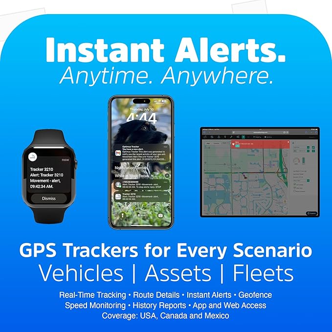 Optimus 2.0 GPS Tracker - Bundle with Twin Waterproof Magnet Case for Vehicles, Assets - 4G LTE - Real-Time GPS Tracking Device – Instant Alerts