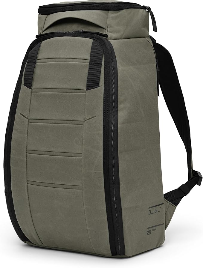 Db Journey The Hugger Backpack - Durable Travel Backpack with Laptop Compartment & Pockets for Work, Luggage Backpack with Roller Bag Hook Up System, 25L - Forest Green