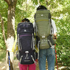 Bseash 60L Waterproof Hiking Camping Backpack with Rain Cover, Lightweight Outdoor Sport Travel Daypack for Climbing Touring (Black)