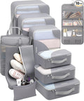 10 Set Packing Cubes for Travel, Gifts for Women Mom,Anti-Tearing Suitcase Organizer,OlarHike Vacation Essentials & Accessories for Cruise Ship