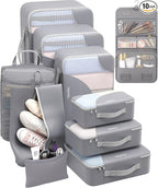 10 Set Packing Cubes for Travel, Gifts for Women Mom,Anti-Tearing Suitcase Organizer,OlarHike Vacation Essentials & Accessories for Cruise Ship