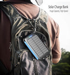 Solar Charger Power Bank 49800mAh - Portable Fast Charging Power Bank with Type-C & Dual USB Ports, Compatible with iPhone, Samsung & More, Waterproof Solar Panel for Camping, Hiking, and Outdoor Use