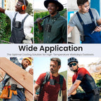 2025 AI Portable Waist Fan 12000mAh with Filter, MAX 17000RPM Powerful 5 Speeds, 40H Cooling, Rechargeable Belt Fan with Power Bank&LED Light, Wearable Shirt Fans Clip On for Outdoor Jobsite Travel