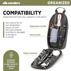 Camp Kitchen Cooking Utensil Set Travel Organizer Grill Accessories Portable Compact Gear for Backpacking BBQ Camping Hiking Travel Cookware Kit Water Resistant Case