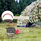 REDCAMP 0.8L Mini Outdoor Camping Kettle, Aluminum Water Pot with Carrying Bag, Compact Lightweight Tea Kettle