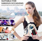 Waterproof Clear Bag for Stadium Events, Women's Crossbody Clear Sling Bag with Coin Wallet, Shoulder Bag for Daily Use