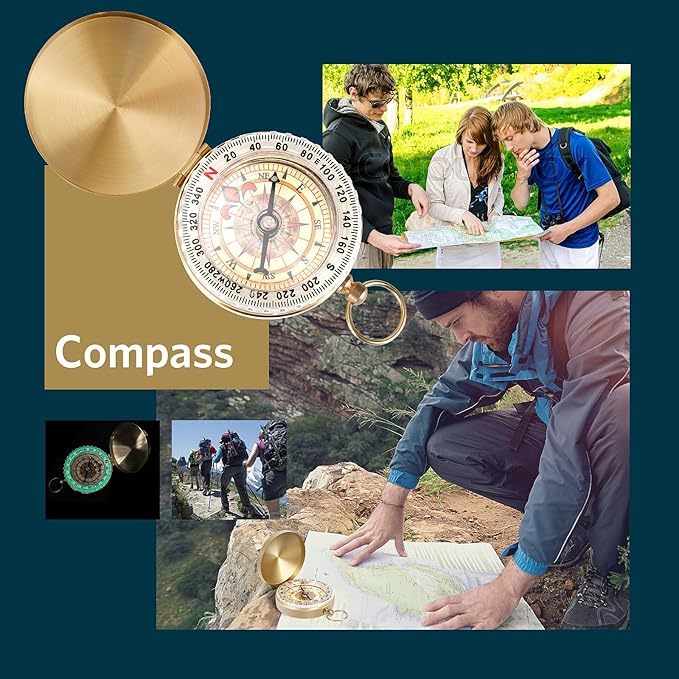 Survival Kits, Gifts for Christmas Men Dad Husband Him, 13 in 1 Survival Gear and Equipment Tactical Tools for Camping Hiking Hunting Outdoor Adventure, Cool Birthday Idea