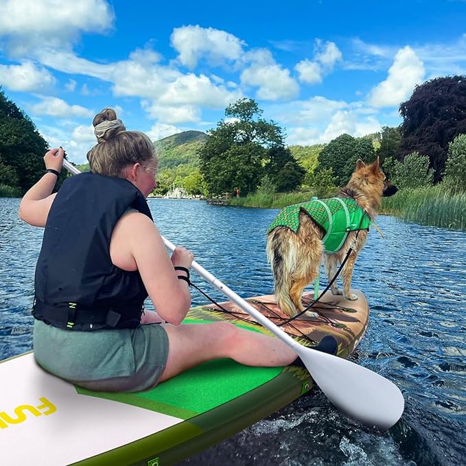 FunWater Stand Up Paddle Board Ultra-Light Inflatable Paddleboard with SUP Accessories for Adults & Youth of All Skill Levels