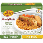 KJ Poultry Kosher Ready Meals - Bone In Chicken & Kugel, MRE Meat Meals Ready to Eat, Shabbos Food, Halal, (1 Pack) Prepared Entree Fully Cooked, Shelf Stable Microwave Dinner Travel Military Camping