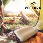 Self-Inflating Camping Pillow – Lightweight & Compact Backpacking Pillow for Hiking, Travel & Outdoor Use – Comfortable Inflatable Pillow for Sleeping – Size 46 x 30 cm