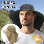 NPQQUAN Mens Sun Hats for Men Women with Neck Flap Wide Brim UV Protection Hiking Fishing Hat