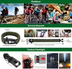 Gifts for Men Dad Husband Teenage Boy, Survival Kit 28 in 1, Survival Gear Tool Emergency Tactical Equipment Supplies Kits for Families Outdoors Camping Hiking Adventures