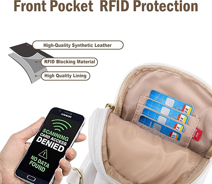 INICAT Sling Bag for Women Touchscreen Small Crossbody Cell Phone Purse Fanny Pack