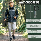 Trekking Poles Collapsible Hiking Poles - 2 Pack Aluminum Hiking Sticks, Lightweight Walking Sticks for Seniors, Men, Women Balance, Tri-Fold Walking Poles for Backpacking by Underwood Aggregator