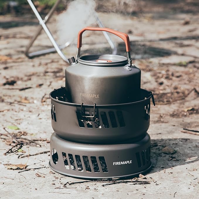 Fire Maple Versatile Outdoor Cooking Set Gas Stove Aluminum, Compact & Durable Camping Cookware Kit