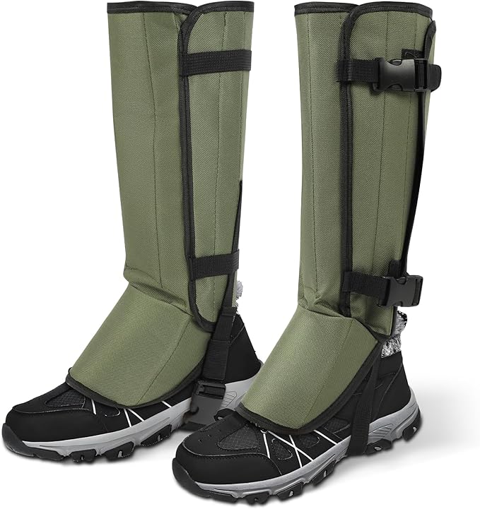 Snake Gaiters, Snake Guards, Gaiters for Men/Women, Adjustable Snake Proof Gaiters for Hunting, Outdoor and Farm Working