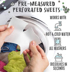 InsoGreen Unscented Laundry Detergent Sheets - 40 Eco Sheets for Up to 80 Loads - Fragrance-Free, Zero Plastic Packaging, Travel Laundry Detergent