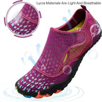 L-RUN Barefoot Water Shoes Women Mens Aqua Sock Athletic Hiking Water Sports Shoes for Swim Beach Pool Sand Diving Walking
