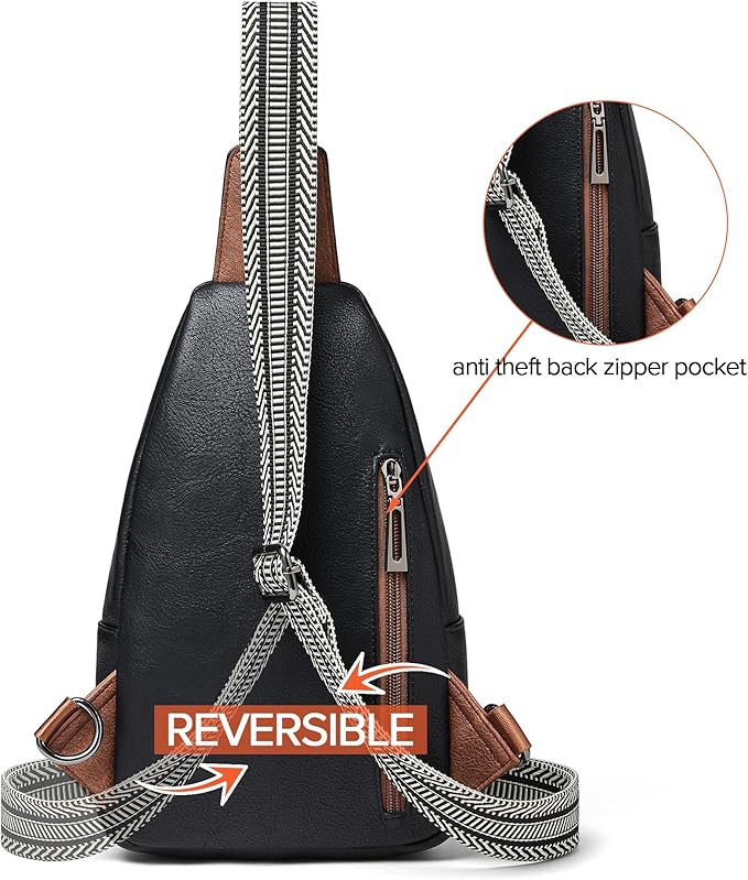 Sling Bag Crossbody Bags for Women Small Cross Body Bag Fanny Packs Chest Sling Purse for Daily Travel Leisure Sport