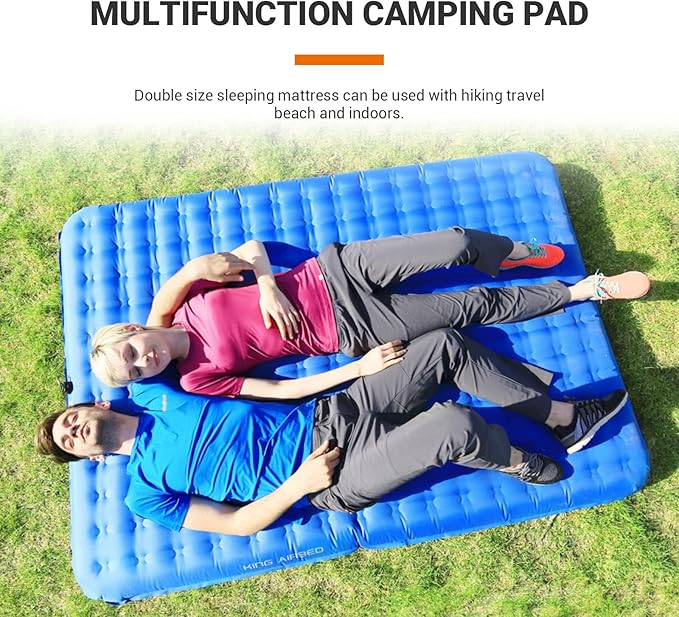 KingCamp Air Mattress Sleeping Pad, Ultra-Lightweight, Compact, and Waterproof Camping Pad for Backpacking, Hiking, and Outdoor Adventures
