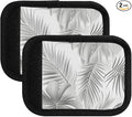 Gray Plam Tree Luggage Handle Wrap for Suitcase Luggage Tags Handle Covers Identifiers Soft Decorations Travel Accessories 2 Pack