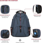 SwissGear 1900 Scansmart TSA 17 Laptop Backpack, Blueberry, 19-Inch