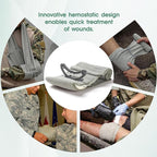 6 Inch 3 Packs Israeli Bandage - Emergency Bandage with Vacuum Sterile Package - for Wound Dressing, First Aid Kit, Medical Trauma Kit Refill