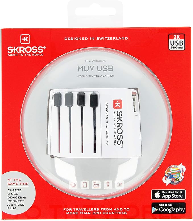 SKROSS 1.302930 World Adapter MUV USB