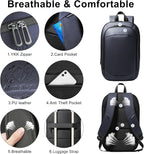 Slim Laptop Backpack for Men,Waterproof Expandable High Tech Business Work Backpack for Men and Women,15.6 Inch Lightweght Anti-theft Travel Backpack Durable College Casual Daypack Computer Laptop Bag
