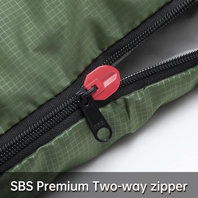 BISINNA 0 Degree Winter Sleeping Bags(480GSM) for Adults-Cold Weather Camping Sleeping Bag-Comfortable Warm Portable Sleeping Bags with Pillow Compression Sack for Backpacking Hiking Outdoor