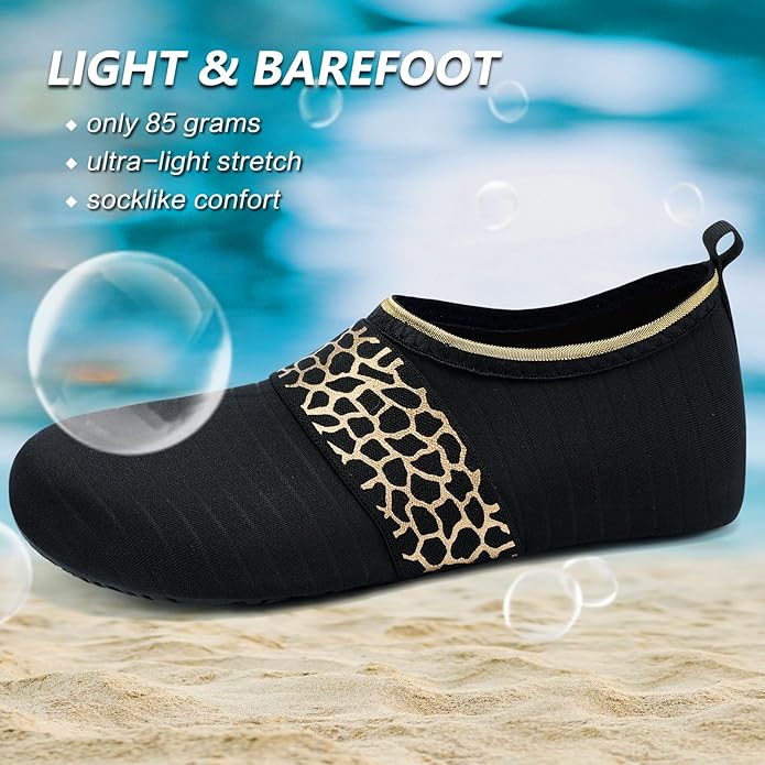 Deevike Water Shoes for Women Men Barefoot Quick-Dry Aqua Socks Slip-on for Beach Swim Surf Yoga Exercise