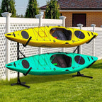 Kayak Rack for Outdoor Storage, Kayak Storage Rack, Adjustable Freestanding Kayak Rack Stand Holder for Paddleboard Surfboard for Indoor, Outdoor