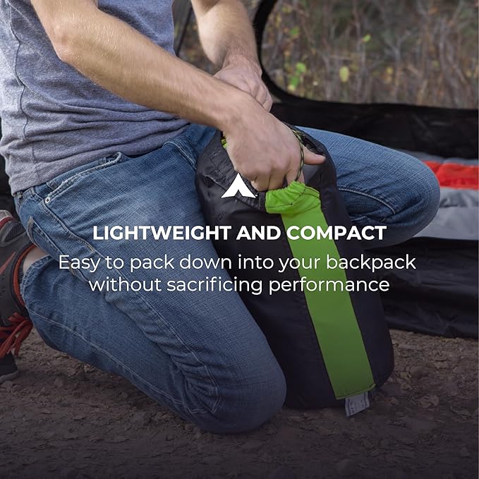 Teton 20F and 5F Degree Sleeping Bag; Lightweight, Warm Weather Mummy Sleeping Bags for Adults and Kids, Camping, Backpacking, Hiking