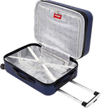 Wrangler Smart Spinner Hardside Luggage, 2 Piece Set, Navy Blue