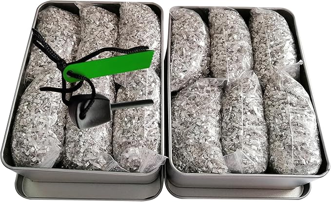 Magnesium Fire Starter Kit with Ferro Rod – Emergency Survival Fire Starting Gear with Pre-Shaved Magnesium & Fire Ropes – Waterproof Outdoor Kit for Camping, Hiking, Bushcraft