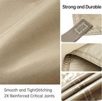 FREE SOLDIER Camping Tarp Waterproof Portable Multifunctional Outdoor Traveling Awning Backpacking Shelter Rain Tarp (Beige 10×10.5ft)