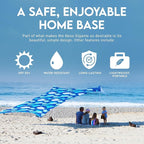 Neso Gigante - Portable Beach Tent - Ideal to Enjoy with Family and Friends - UPF 50+, Water-Resistant, and Lightweight - Save The Whales, 11' x 11'